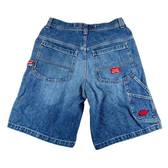 d. jeans Other - VTG 90s JNCO Jean Carpenter Shorts Mens 32 Crown Blue Skater Wide Leg Baggy Y2K